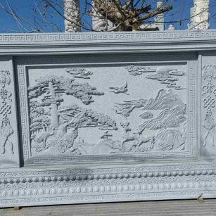 克拉玛依 芝麻白大型照壁，屏风，影壁
