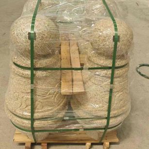 克拉玛依 黄金麻异形定制雕花——棒棒糖挡车柱