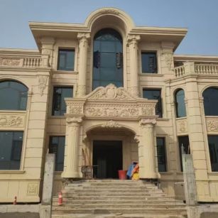 克拉玛依 黄金麻花岗岩别墅外墙干挂