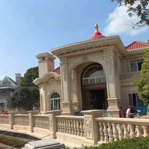 克拉玛依 黄金麻花岗岩欧式别墅