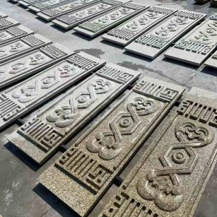 克拉玛依 黄金麻花岗岩外墙雕刻板