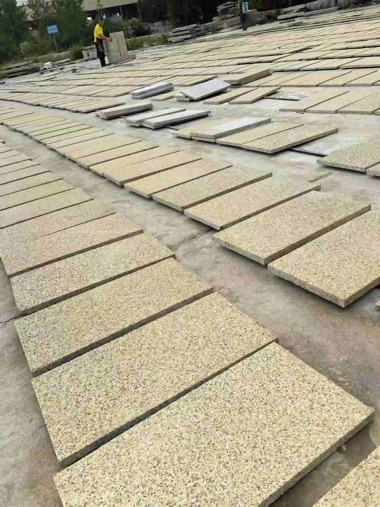 克拉玛依 黄金麻荔枝地铺石面排板