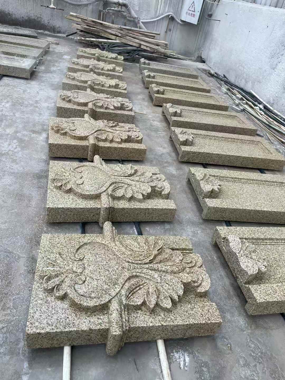 克拉玛依 黄金麻花岗岩别墅外墙雕刻板