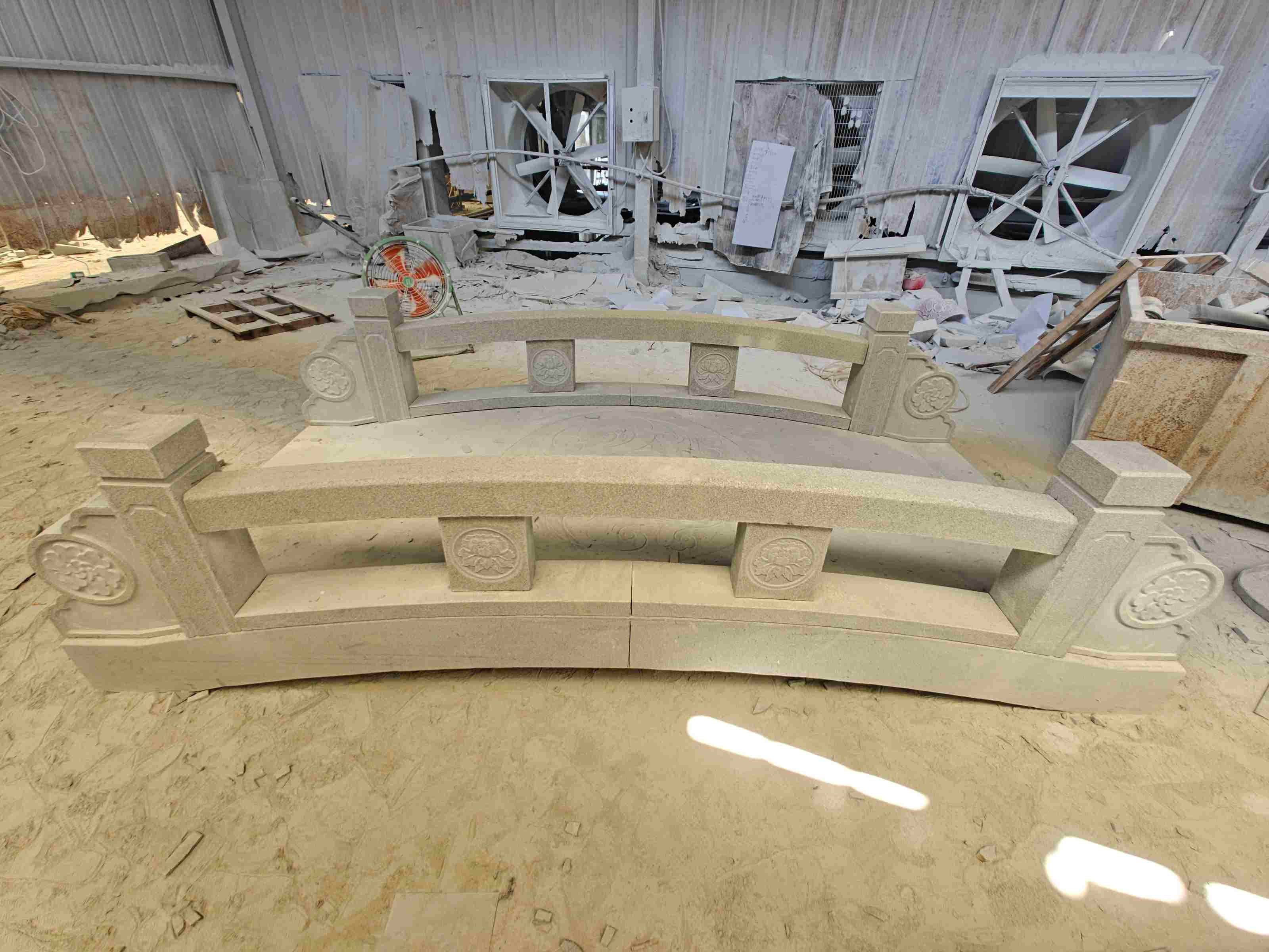 克拉玛依 芝麻灰花岗岩异形加工-拱桥，石桥