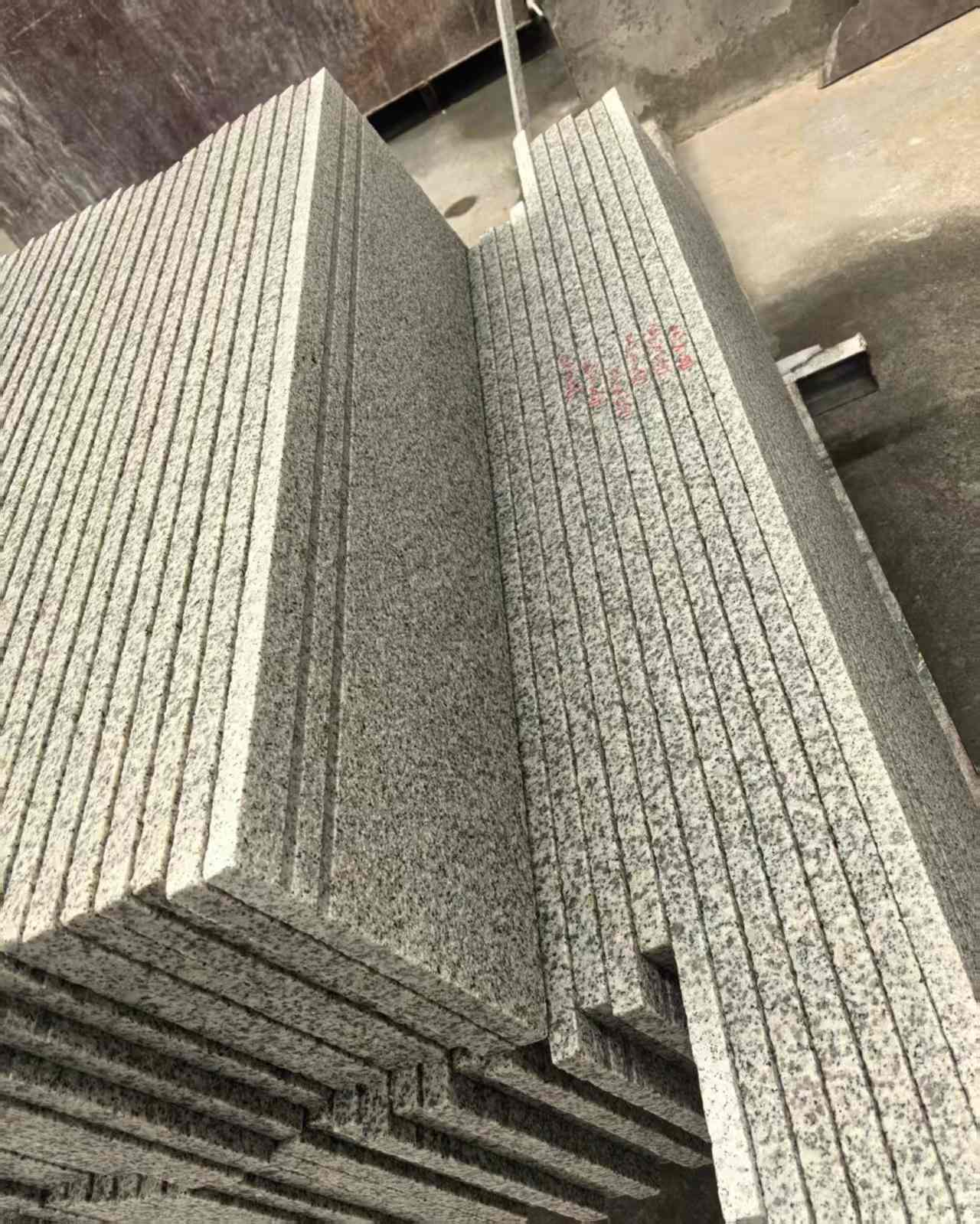 克拉玛依 白麻荔枝面花岗岩楼梯踏步