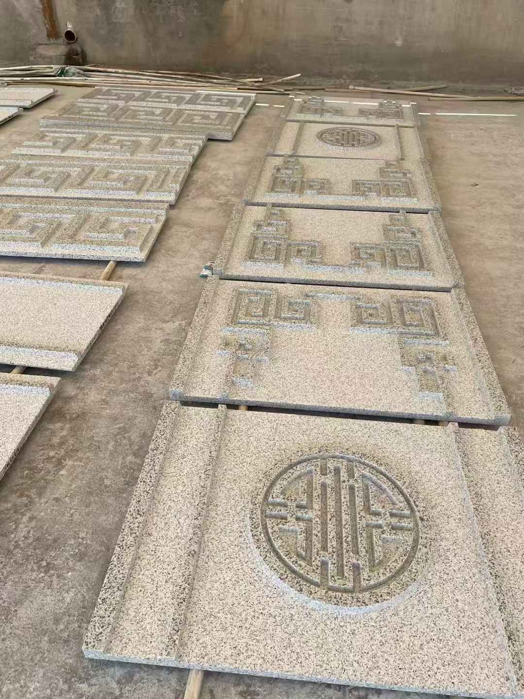 克拉玛依 白麻花岗岩外墙立面雕刻板