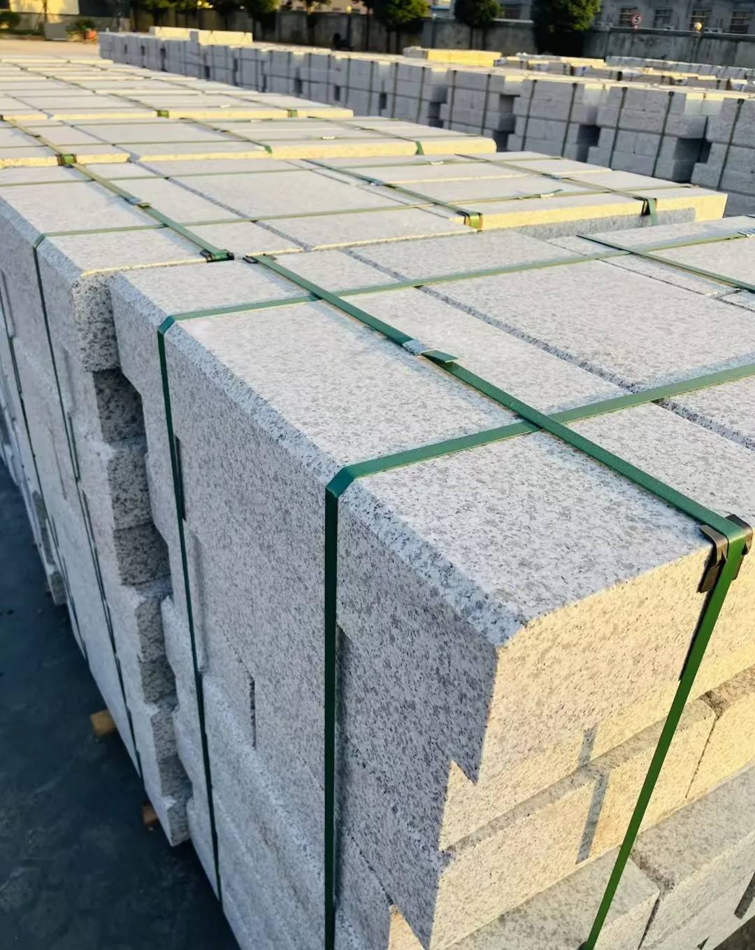 克拉玛依 白麻花岗岩路沿石，马路牙子，路缘石，平石，立缘石等