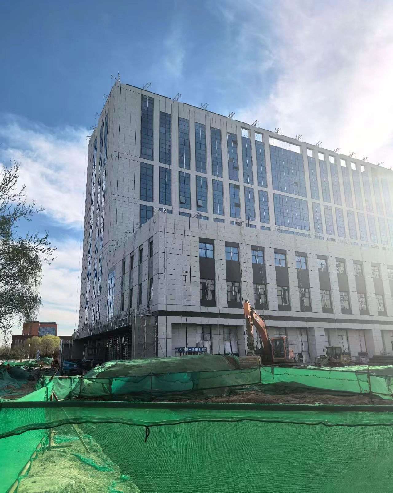 克拉玛依 白麻花岗岩石材外墙干挂